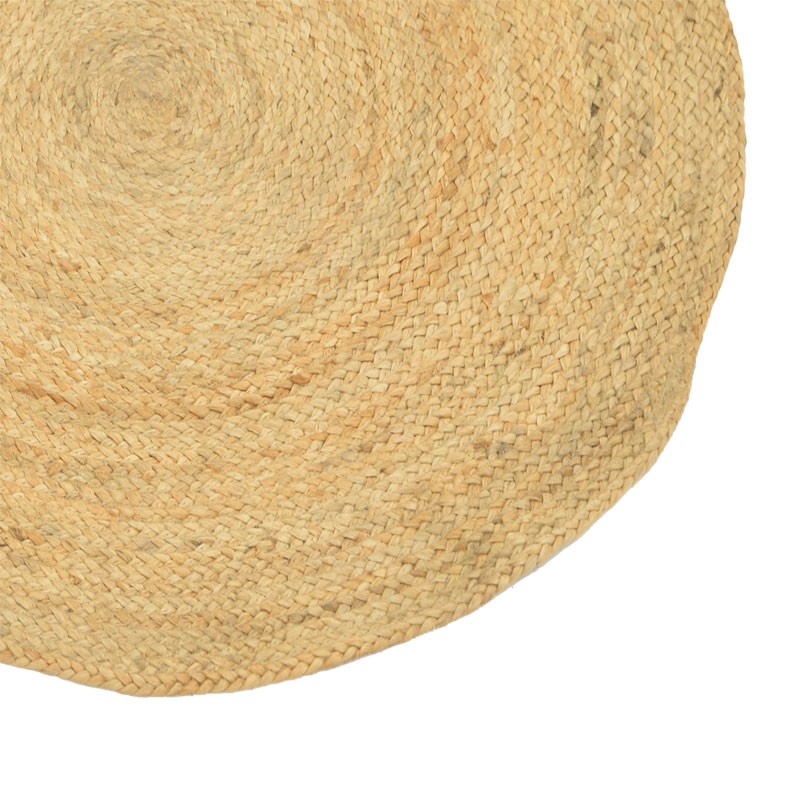 Χαλί Solon Inart φυσικό γιούτα 120x120x1εκ Χαλί Solon Inart φυσικό γιούτα 120x120x1εκ - Image 2