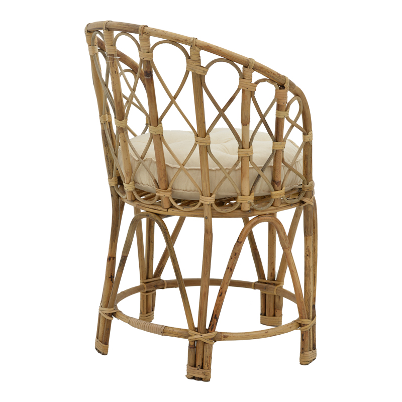 Πολυθρόνα Rostan Inart φυσικό rattan με μαξιλάρι 51x50x80εκ Πολυθρόνα Rostan Inart φυσικό rattan με μαξιλάρι 51x50x80εκ - Image 3
