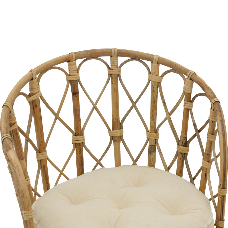 Πολυθρόνα Rostan Inart φυσικό rattan με μαξιλάρι 51x50x80εκ Πολυθρόνα Rostan Inart φυσικό rattan με μαξιλάρι 51x50x80εκ - Image 6