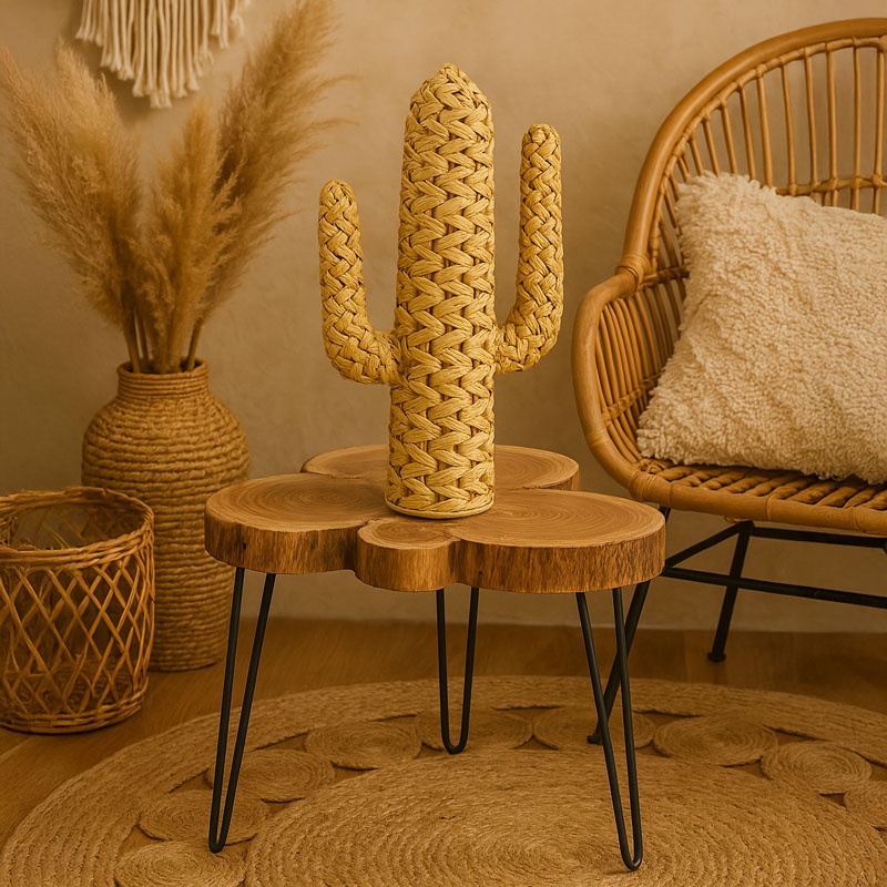 Διακοσμητικό Wanzo Inart ψάθινο φυσικό 44x16x76εκ Διακοσμητικό Wanzo Inart ψάθινο φυσικό 44x16x76εκ - Image 2