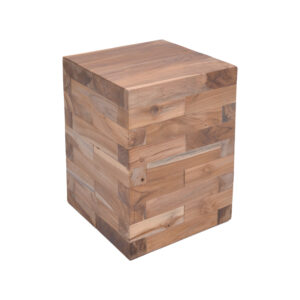 Βοηθητικό τραπέζι Werzy haroma φυσικό μασίφ ξύλο teak 35x35x49εκ