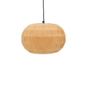 Φωτιστικό οροφής Ozelia haroma καφέ press papier-μέταλλο Φ33x122εκ