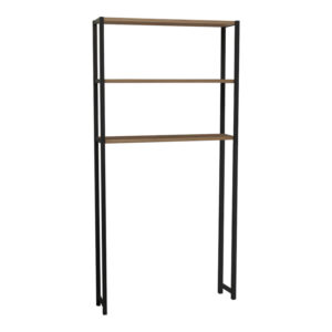 Έπιπλο πλυντηρίου Bothy haroma oak μελαμίνης-μαύρο μέταλλο 73x22x150εκ