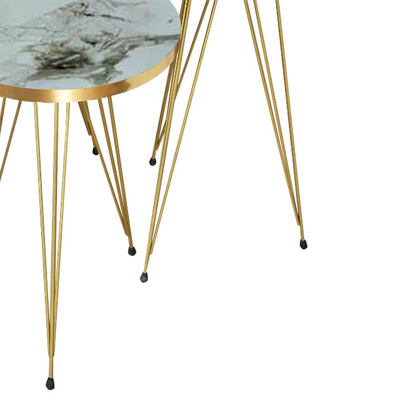 Βοηθητικά τραπέζια Wakmi pakoworld σετ 3τεμ λευκό μπεζ μαρμάρου μελαμίνης-χρυσό μέταλλο Βοηθητικά τραπέζια Wakmi pakoworld σετ 3τεμ λευκό μπεζ μαρμάρου μελαμίνης-χρυσό μέταλλο - Image 4