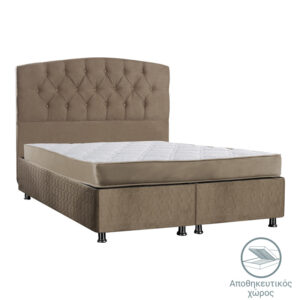 Κρεβάτι Lanse haroma διπλό με αποθηκευτικό χώρο καφέ 160x200εκ