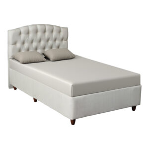 Κρεβάτι Lanse I haroma σε κρεμ απόχρωση 120x200εκ