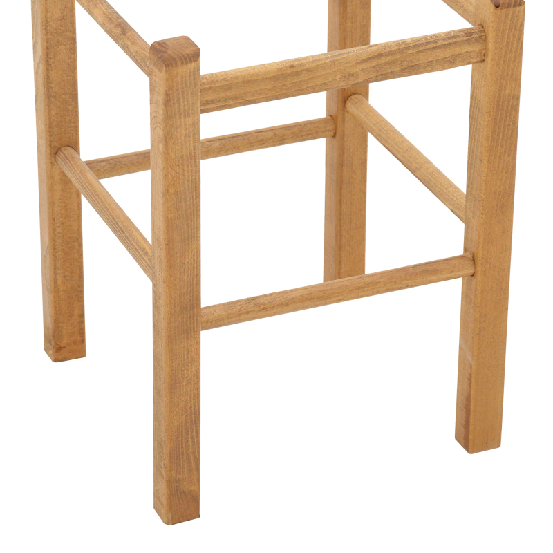 Σκαμπό καφενείου Oligor pakoworld μασίφ ξύλο οξιάς λούστρο καρυδί 34x34x47εκ Σκαμπό καφενείου Oligor pakoworld μασίφ ξύλο οξιάς λούστρο καρυδί 34x34x47εκ - Image 4