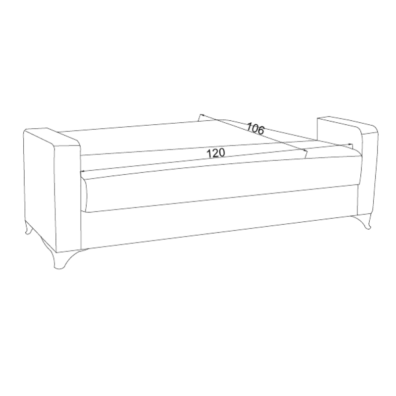 Καναπές-κρεβάτι με αποθηκευτικό χώρο διθέσιος Vox pakoworld κρεμ ύφασμα 154x82x83εκ Καναπές-κρεβάτι με αποθηκευτικό χώρο διθέσιος Vox pakoworld κρεμ ύφασμα 154x82x83εκ - Image 9