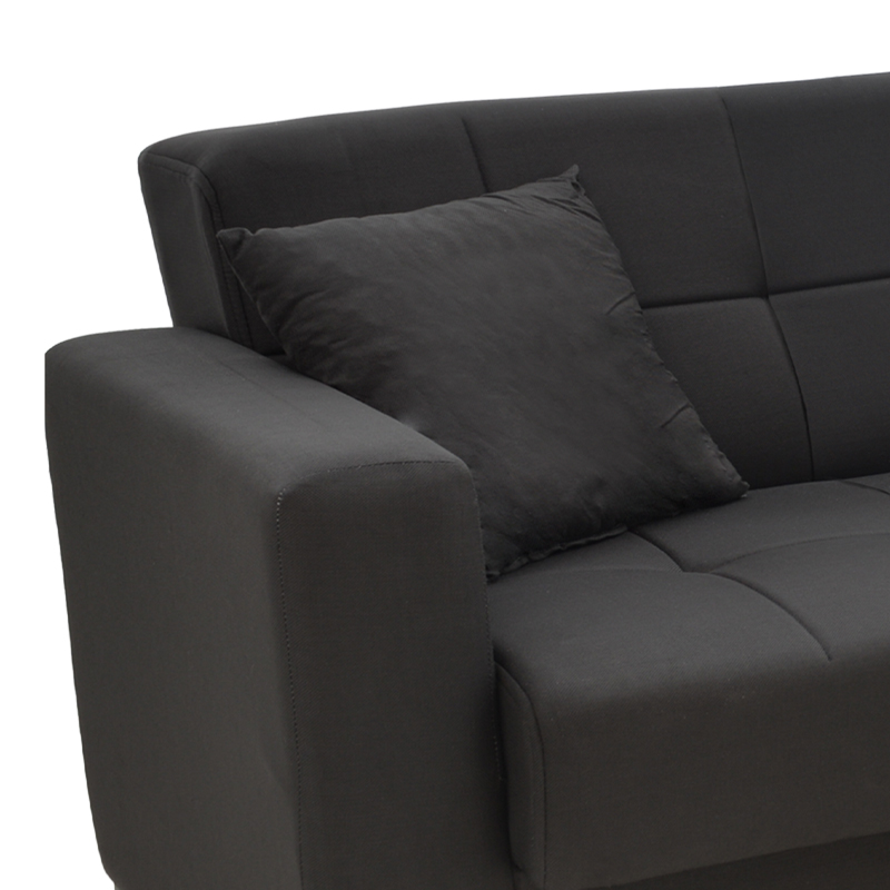 Σετ σαλονιού 2τεμ Modesto pakoworld ύφασμα σε μαύρη απόχρωση Σετ σαλονιού 2τεμ Modesto pakoworld ύφασμα σε μαύρη απόχρωση - Image 7