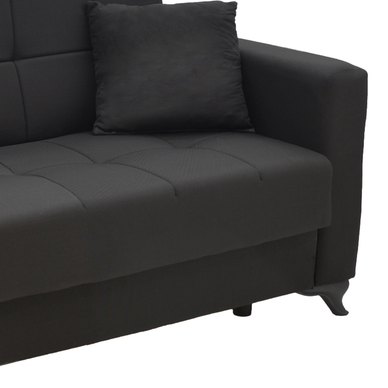 Σετ σαλονιού 2τεμ Modesto pakoworld ύφασμα σε μαύρη απόχρωση Σετ σαλονιού 2τεμ Modesto pakoworld ύφασμα σε μαύρη απόχρωση - Image 8