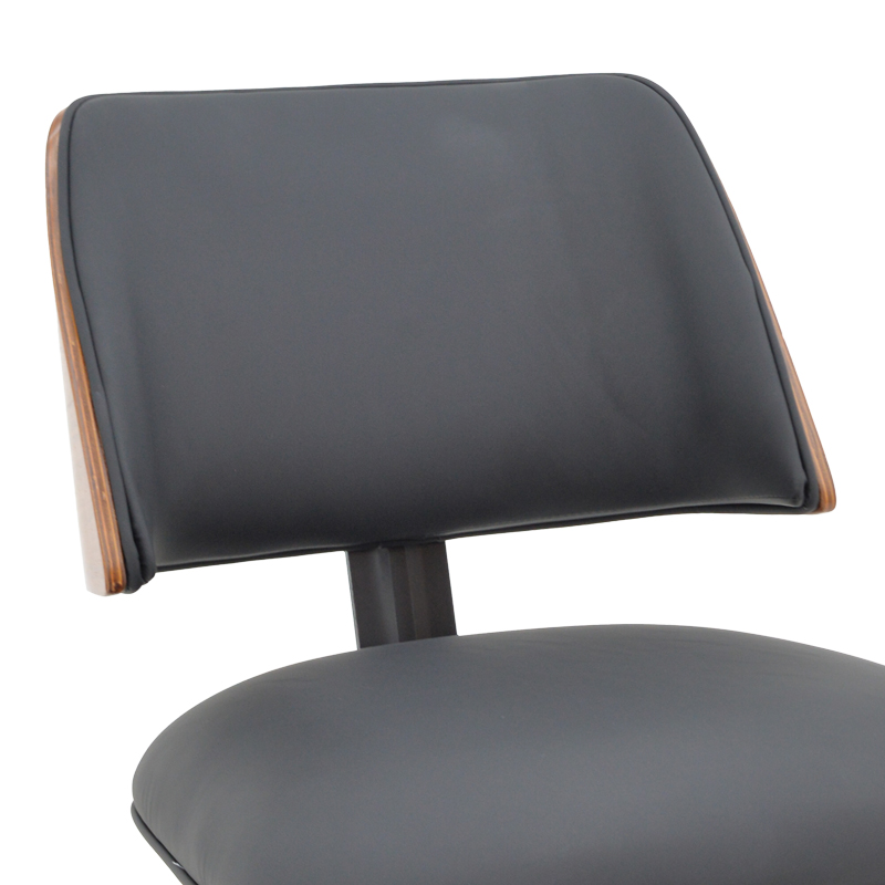 Καρέκλα Ubane pakoworld μαύρο pu-πόδι καρυδί μέταλλο 53x62.5x85εκ Καρέκλα Ubane pakoworld μαύρο pu-πόδι καρυδί μέταλλο 53x62.5x85εκ - Image 6