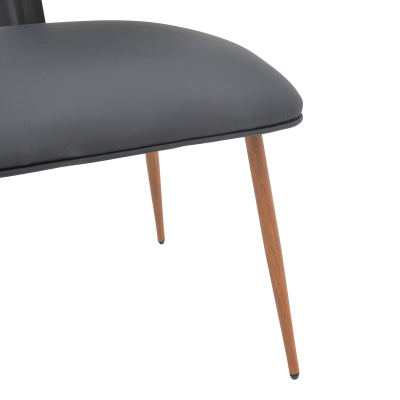 Καρέκλα Ubane pakoworld μαύρο pu-πόδι καρυδί μέταλλο 53x62.5x85εκ Καρέκλα Ubane pakoworld μαύρο pu-πόδι καρυδί μέταλλο 53x62.5x85εκ - Image 8