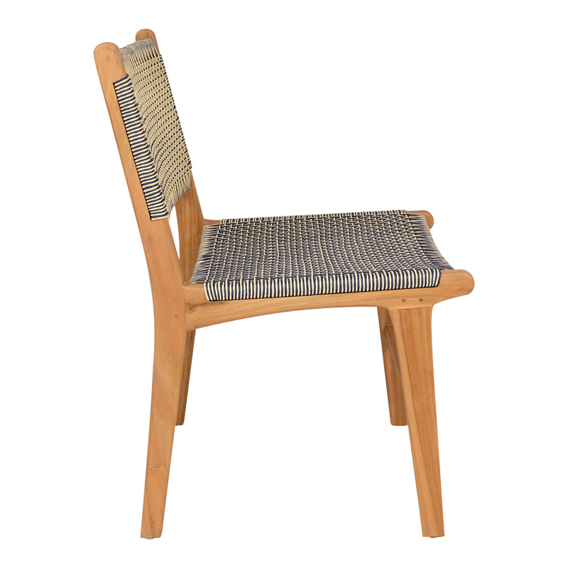 Καρέκλα Darien pakoworld σκελετός teak ξύλο σε φυσική απόχρωση και κρεμ-μαύρο pe σχοινί 52x62x86εκ Καρέκλα Darien pakoworld σκελετός teak ξύλο σε φυσική απόχρωση και κρεμ-μαύρο pe σχοινί 52x62x86εκ - Image 4