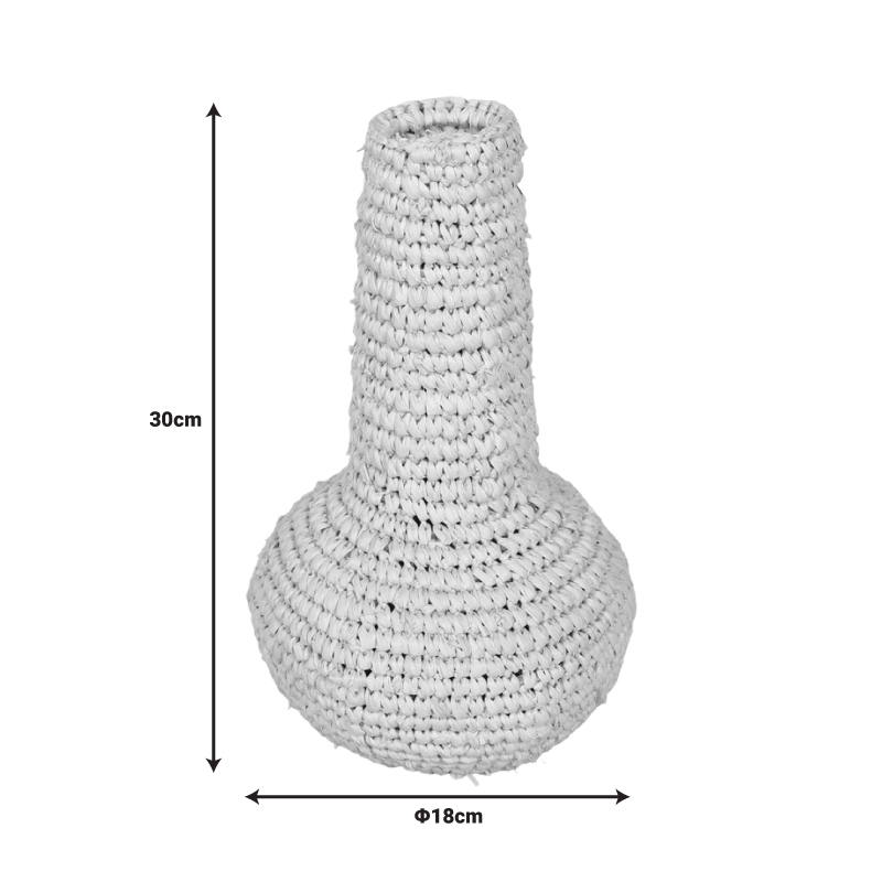 Βάζο Sannery Inart sisal σε φυσική απόχρωση Φ18x30εκ Βάζο Sannery Inart sisal σε φυσική απόχρωση Φ18x30εκ - Image 2