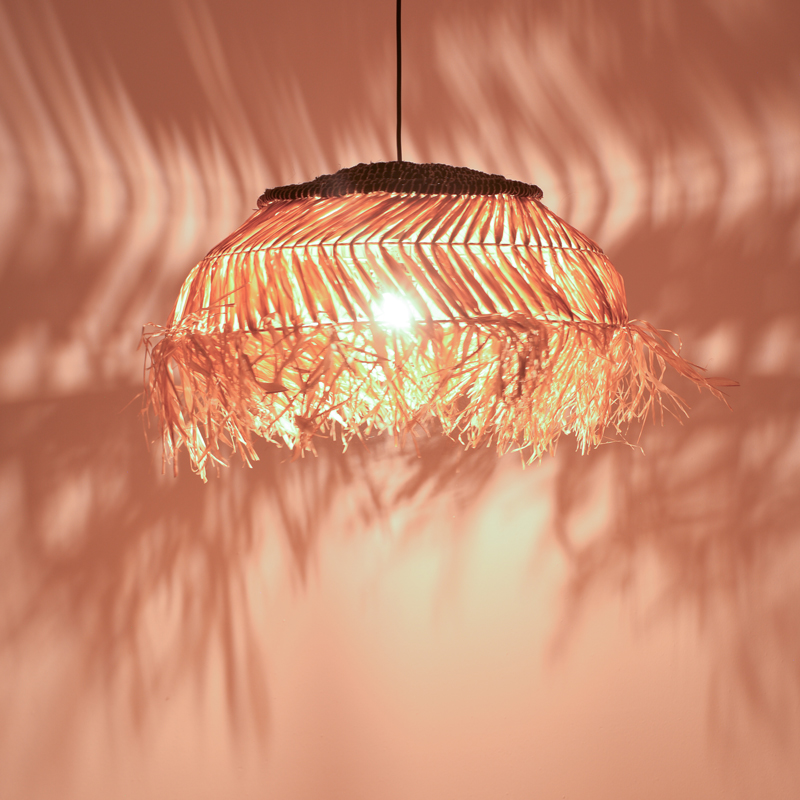 Φωτιστικό οροφής Hengiole Inart sisal σε φυσικό-μαύρο χρώμα Φ60x40εκ Φωτιστικό οροφής Hengiole Inart sisal σε φυσικό-μαύρο χρώμα Φ60x40εκ - Image 2