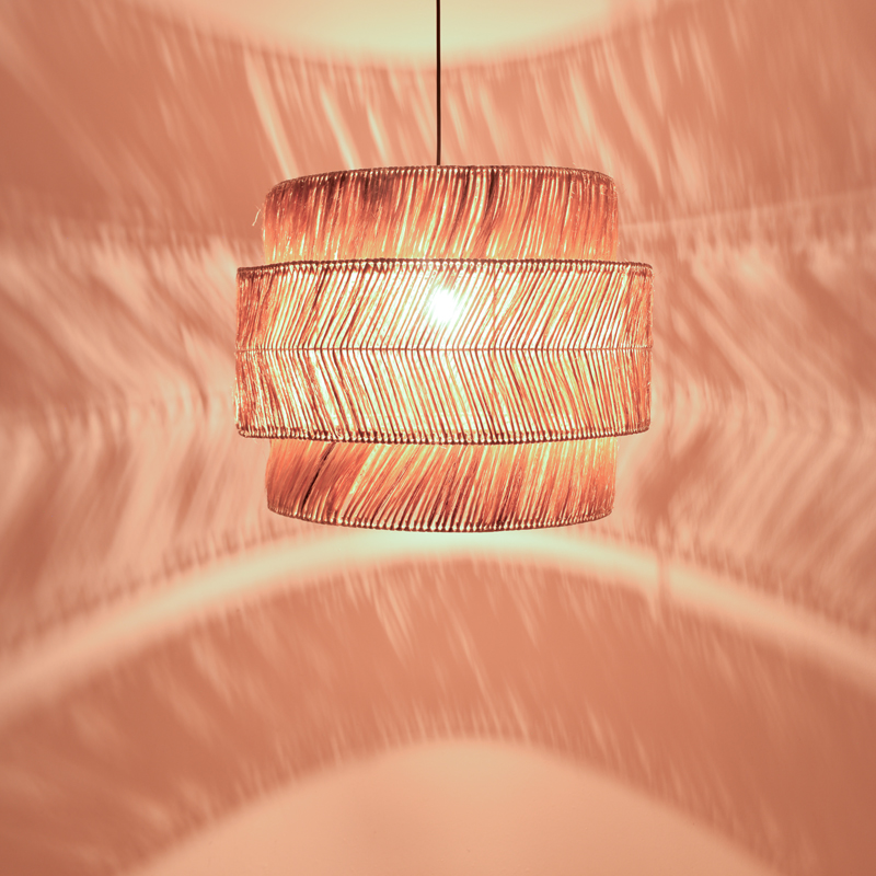 Φωτιστικό οροφής Zeniole Inart abaca σε φυσικό χρώμα Φ60x50εκ Φωτιστικό οροφής Zeniole Inart abaca σε φυσικό χρώμα Φ60x50εκ - Image 2