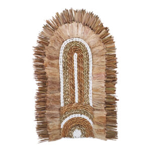 Διακοσμητικό τοίχου Earsy haroma seagrass σε φυσικό χρώμα 58x32x8εκ