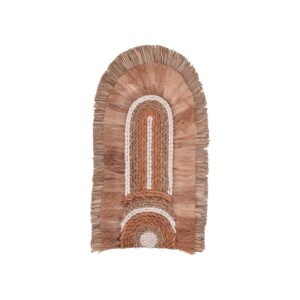 Διακοσμητικό τοίχου Earsy I haroma seagrass σε φυσικό χρώμα 48x26x8εκ