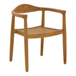 Πολυθρόνα Ganny haroma teak ξύλο σε φυσική απόχρωση 59x56x71εκ