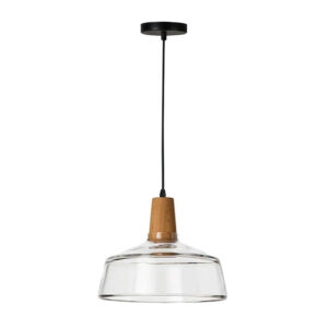 Φωτιστικό οροφής Godren haroma διάφανο μέταλλο-γυαλί Φ24x19εκ