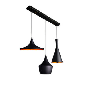 Φωτιστικό οροφής τρόφωτο Latren Ι haroma μαύρο-χρυσό μέταλλο 84x30x100εκ