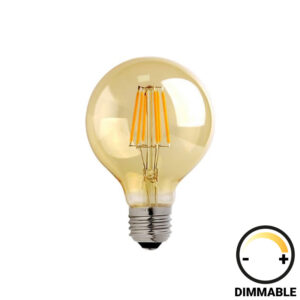 Λαμπτήρας LED G95 Bulb haroma dimmable 4W E27 200-220V amber