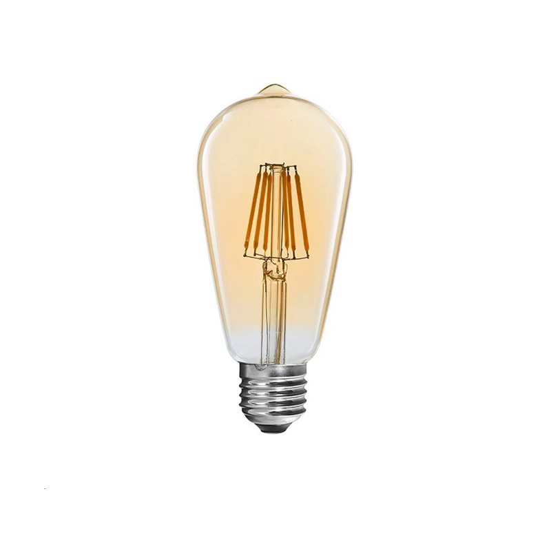 Λαμπτήρας LED ST64 Bulb pakoworld 4W 3000K E27 amber Λαμπτήρας LED ST64 Bulb pakoworld 4W 3000K E27 amber