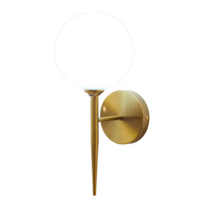 Φωτιστικό τοίχου-απλίκα Kerlibin haroma G9 μέταλλο χρυσο-λευκο 13x18x34εκ