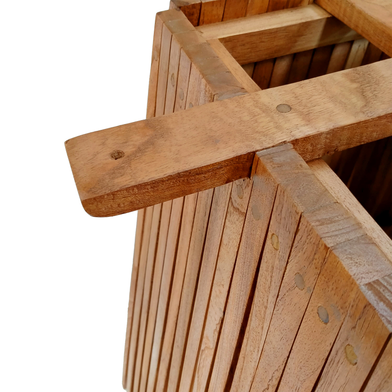 Βάση τραπεζιού μπαρ εσωτερικού χώρου Darius pakoworld mindi ξύλο σε φυσική απόχρωση 60x60x90εκ Βάση τραπεζιού μπαρ εσωτερικού χώρου Darius pakoworld mindi ξύλο σε φυσική απόχρωση 60x60x90εκ - Image 4