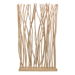 Διακοσμητικό δαπέδου Barbin haroma teak-suar ξύλο σε φυσική απόχρωση 120x25x200εκ