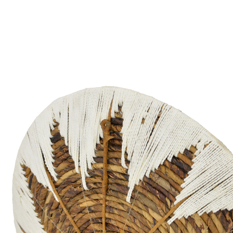 Διακοσμητικό τοίχου Circy Inart σετ 3 τεμ ψάθα σε λευκή-μπεζ απόχρωση Διακοσμητικό τοίχου Circy Inart σετ 3 τεμ ψάθα σε λευκή-μπεζ απόχρωση - Image 5