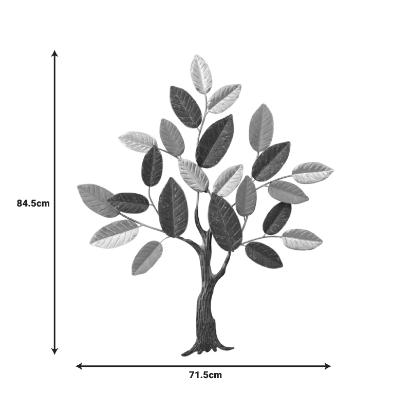 Διακοσμητικό τοίχου Oliver Inart μέταλλο σε χρυσή-μαύρη-γκρι απόχρωση 71.5x84.5x4εκ Διακοσμητικό τοίχου Oliver Inart μέταλλο σε χρυσή-μαύρη-γκρι απόχρωση 71.5x84.5x4εκ - Image 2