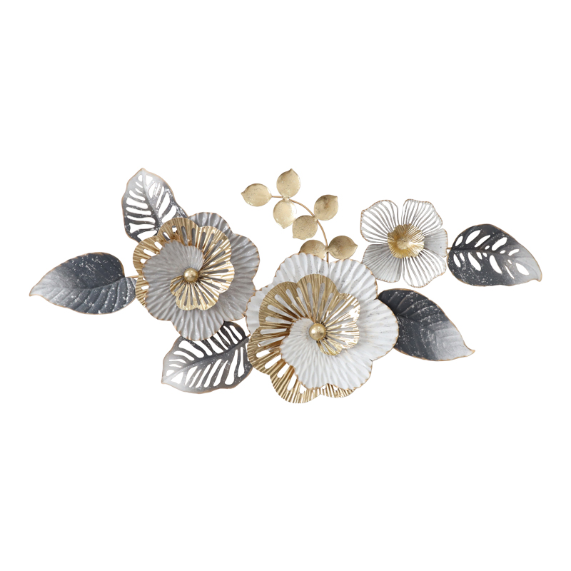 Διακοσμητικό τοίχου Nelie Inart μέταλλο σε χρυσή-λευκή απόχρωση 104.5x48x7εκ Διακοσμητικό τοίχου Nelie Inart μέταλλο σε χρυσή-λευκή απόχρωση 104.5x48x7εκ