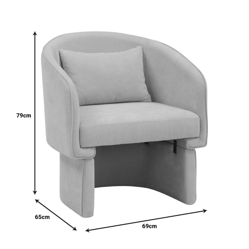 Πολυθρόνα Playmob pakoworld ύφασμα σε γκρι απόχρωση 69x65x79εκ Πολυθρόνα Playmob pakoworld ύφασμα σε γκρι απόχρωση 69x65x79εκ - Image 9