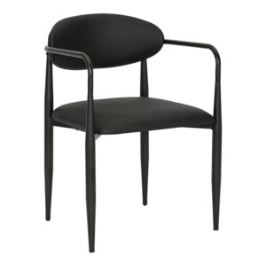 Πολυθρόνα Kalone haroma pu σε μαύρη απόχρωση 56x55x78εκ