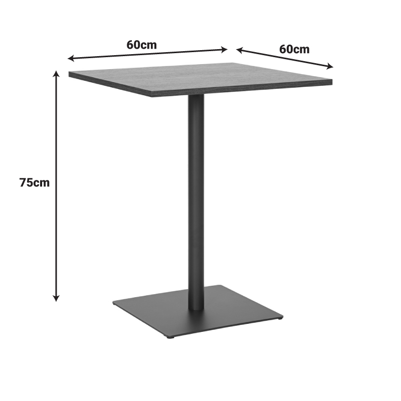 Τραπέζι Nerobian pakoworld mdf σε sonoma απόχρωση 60x60x75εκ Τραπέζι Nerobian pakoworld mdf σε sonoma απόχρωση 60x60x75εκ - Image 2