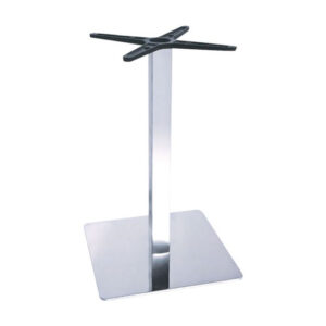 Βάση τραπεζιού Galax haroma αλουμινίου σε ασημί απόχρωση 45x45x72εκ