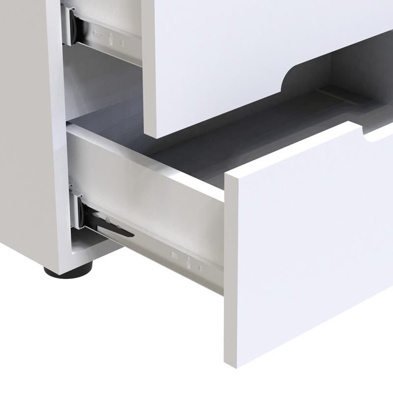 Κομοδίνο Afina pakoworld mdf σε λευκή glossy απόχρωση 50x35x41εκ Κομοδίνο Afina pakoworld mdf σε λευκή glossy απόχρωση 50x35x41εκ - Image 5