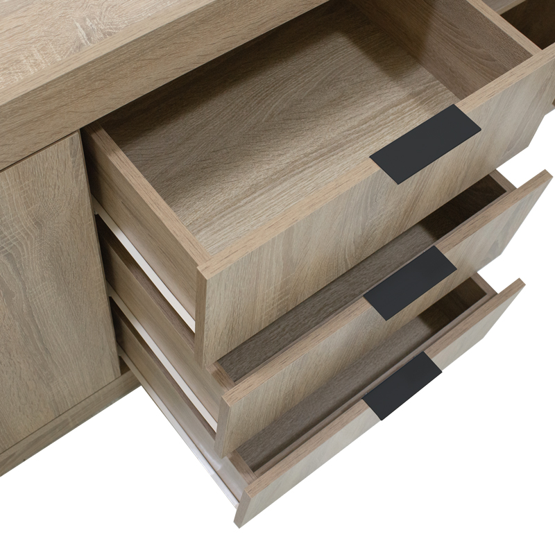 Μπουφές Doha pakoworld σε sonoma απόχρωση 180x45x80.5εκ Μπουφές Doha pakoworld σε sonoma απόχρωση 180x45x80.5εκ - Image 4