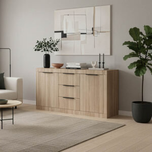 Μπουφές Doha haroma σε sonoma απόχρωση 150x45x80.5εκ