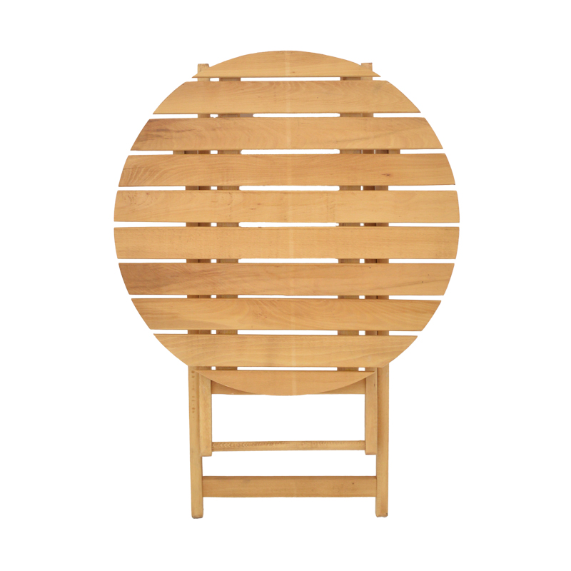 Τραπέζι Letna pakoworld πτυσσόμενο μασίφ ξύλο οξιάς σε φυσική απόχρωση Φ60x74.5εκ Τραπέζι Letna pakoworld πτυσσόμενο μασίφ ξύλο οξιάς σε φυσική απόχρωση Φ60x74.5εκ - Image 6