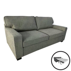 Καναπές-κρεβάτι διθέσιος Polaris haroma ύφασμα σε χακί απόχρωση181x91x83εκ