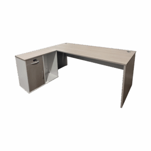 Γραφείο εργασίας επαγγελματικό αναστρέψιμο Armadi haroma γωνιακό σε sonoma-λευκή απόχρωση 180x80x75εκ