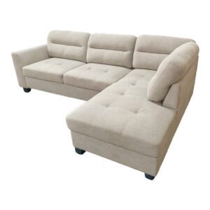 Γωνιακός καναπές αριστερή γωνία Camile haroma ύφασμα σε μπεζ απόχρωση 270x174x95εκ