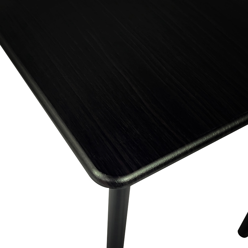 Τραπεζαρία Reforia pakoworld σετ 5τμχ mdf σε μαύρη απόχρωση με μαύρα μεταλλικά πόδια 110x60x74εκ Τραπεζαρία Reforia pakoworld σετ 5τμχ mdf σε μαύρη απόχρωση με μαύρα μεταλλικά πόδια 110x60x74εκ - Image 11