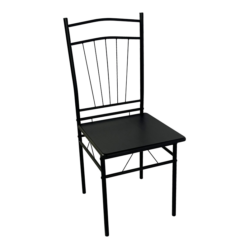 Τραπεζαρία Reforia pakoworld σετ 5τμχ mdf σε μαύρη απόχρωση με μαύρα μεταλλικά πόδια 110x60x74εκ Τραπεζαρία Reforia pakoworld σετ 5τμχ mdf σε μαύρη απόχρωση με μαύρα μεταλλικά πόδια 110x60x74εκ - Image 4