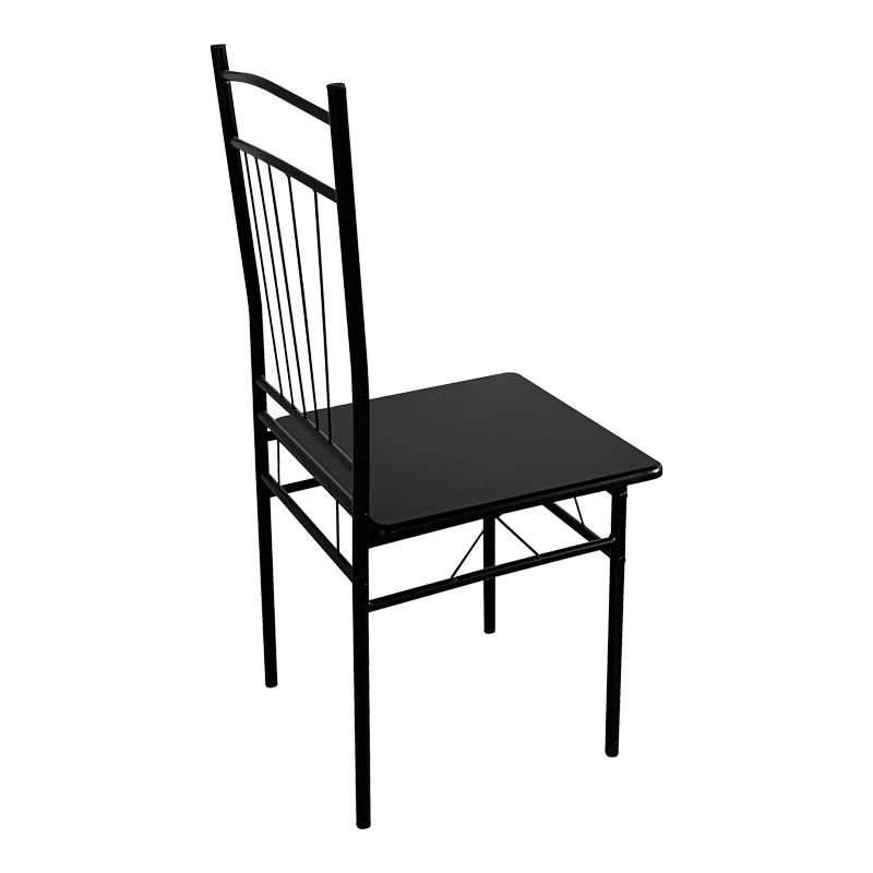 Τραπεζαρία Reforia pakoworld σετ 5τμχ mdf σε μαύρη απόχρωση με μαύρα μεταλλικά πόδια 110x60x74εκ Τραπεζαρία Reforia pakoworld σετ 5τμχ mdf σε μαύρη απόχρωση με μαύρα μεταλλικά πόδια 110x60x74εκ - Image 5