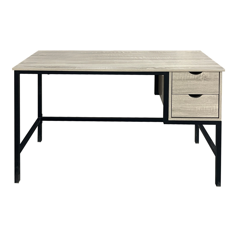 Γραφείο εργασίας Ramen pakoworld σε sonoma απόχρωση με μαύρα μεταλλικά πόδια 120x48x76εκ Γραφείο εργασίας Ramen pakoworld σε sonoma απόχρωση με μαύρα μεταλλικά πόδια 120x48x76εκ - Image 2