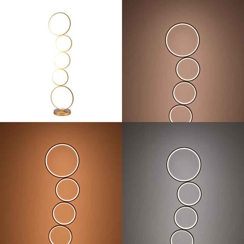 Φωτιστικό δαπέδου Chemal pakoworld led μέταλλο σε χρυσή απόχρωση Φ30x130εκ Φωτιστικό δαπέδου Chemal pakoworld led μέταλλο σε χρυσή απόχρωση Φ30x130εκ - Image 2