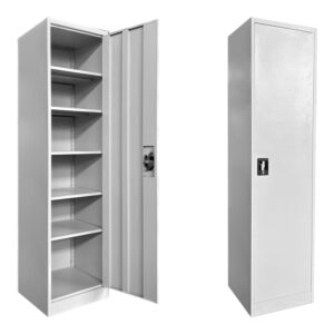 Ντουλάπα-στήλη Koya haroma μέταλλο σε απόχρωση ανοιχτό γκρι 50x45x180εκ